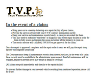 TVP Filing a claim