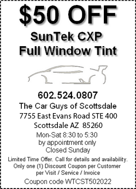 Coupon - window tint