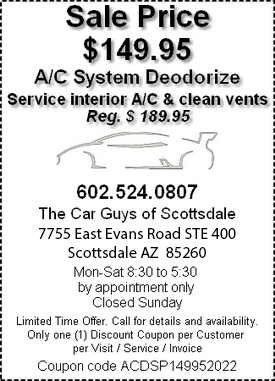 Coupon - a/c system deodorize